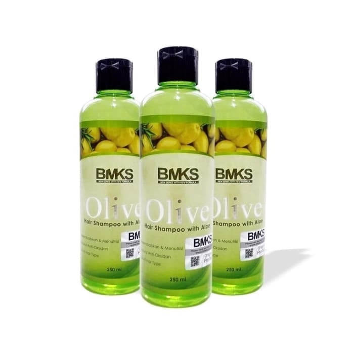 BMKS Olive Shampoo shampo sampo sampho bmks olive zaitun penumbuh perawatan pemanjang penebal pelebat rambut treatment rambut anti botak dan rontok dan ketombe rusak parah dengan cepat panjang dan ampuh murah anak pria wanita