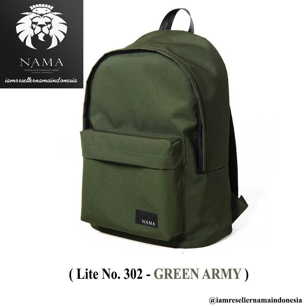 Backpack Tas Ransel NAMA Lite No. 302 - Green Army
