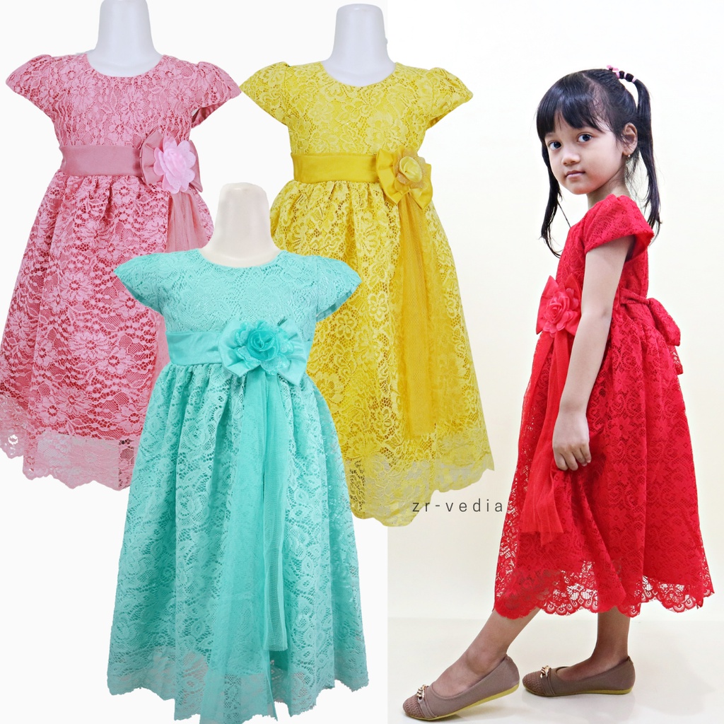3 - 12 Tahun  | Gaun Anak Perempuan - Dress Pesta Anak - Dres Ulang Tahun Anak