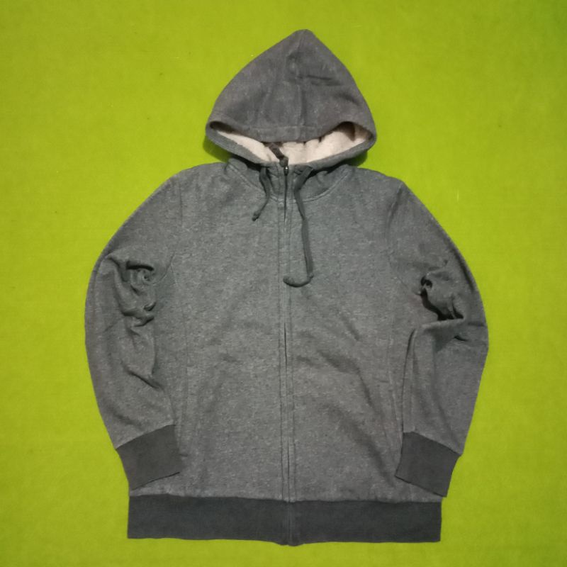 UNIQLO Abu Misty Sherpa Zipper Hodie Second