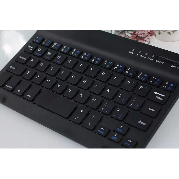 Taffware Wireless Bluetooth Keyboard Rechargeable - Black