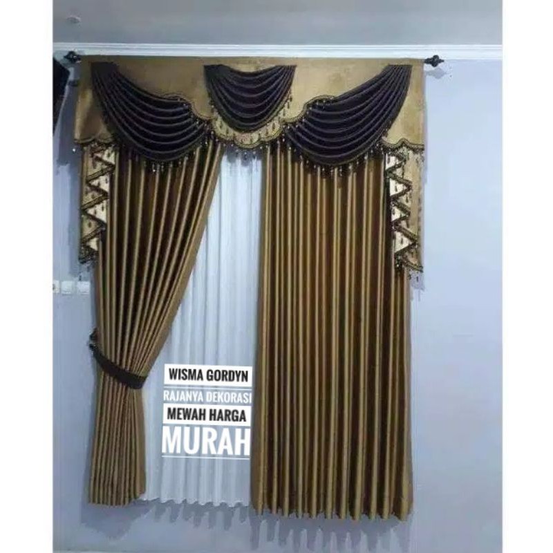 Gorden satu set /Gorden poni rumbai/Gordeng spanyolan /Korden satu set klasik Gorden mewah