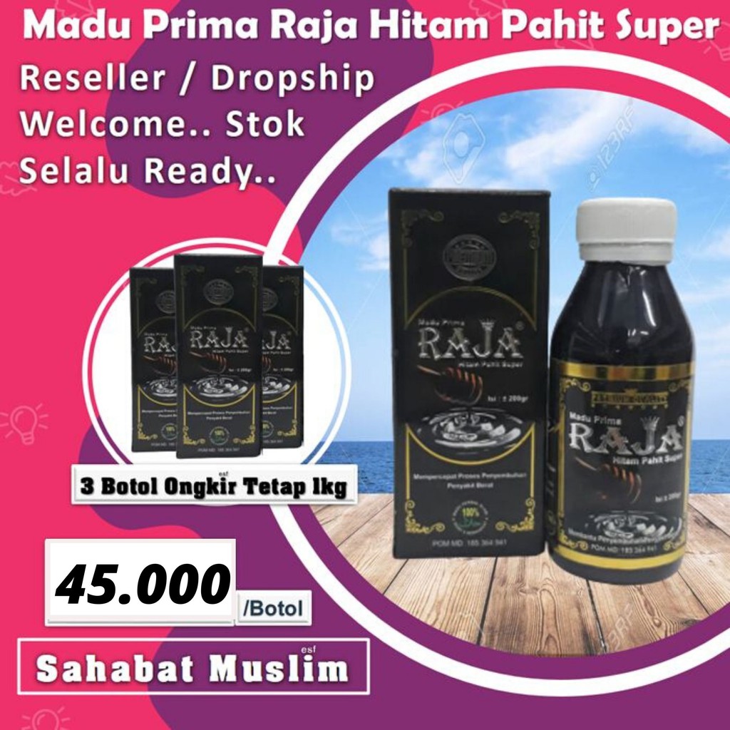 

Madu Prima Raja Hitam Pahit Super 200 gr Madu Pahit Prima Raja Asli