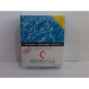 Rohto C Cube Obat Tetes Mata Untuk Pemakai Softlens, Semihard RGP Contact Lenses