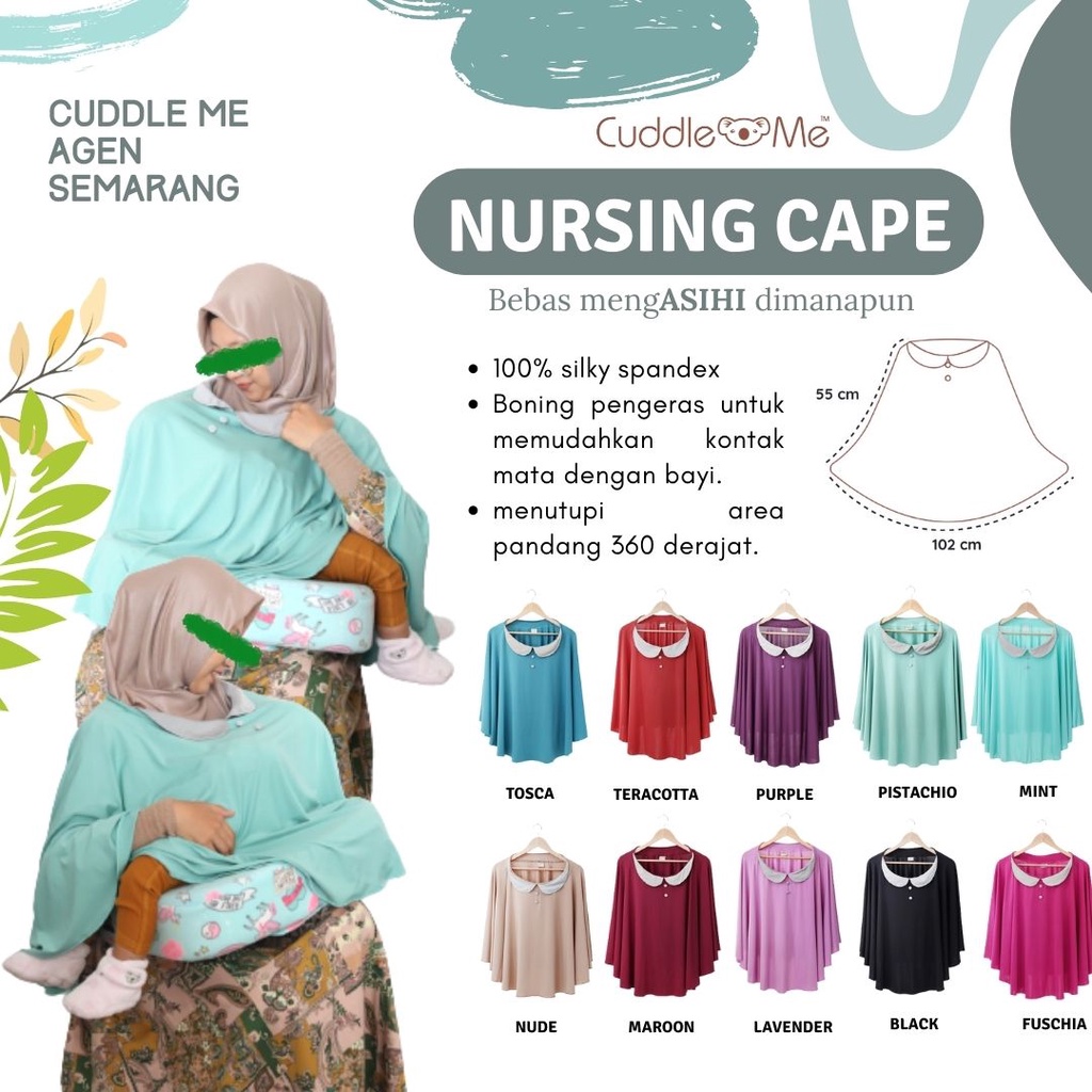 Cuddle Me Nursing Cape Apron Menyusui Bayi Newborn Nyaman SNI Ergonomis