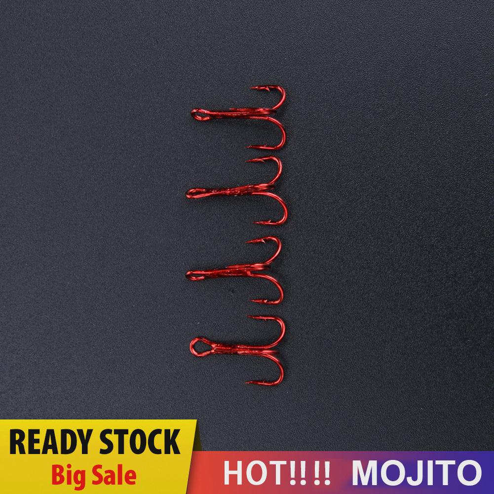 MOJITO 20pcs Barbed Crank Sharp Fishing Hooks Pesca Tackle with 3 Anchors