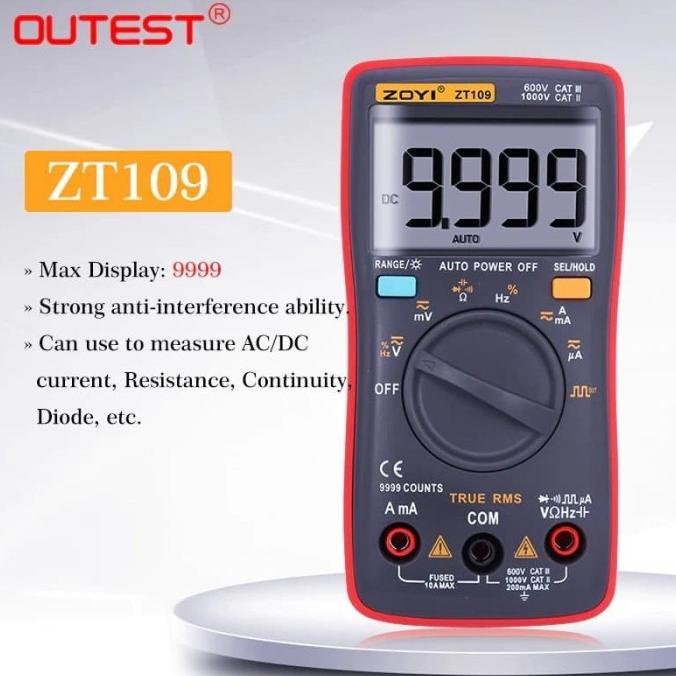 ZOYI ZT109 Auto Multimeter Digital