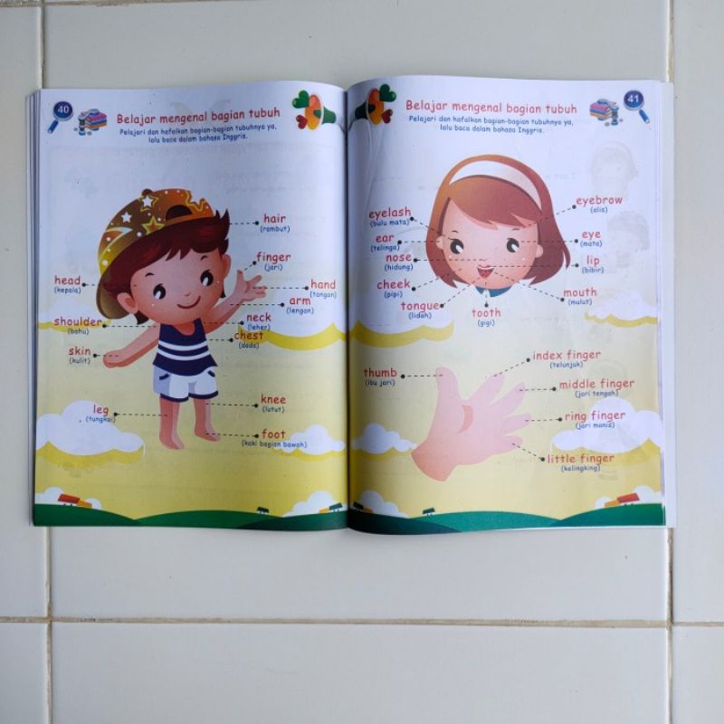 Buku Anak PAUD TK, Bermain dan Belajar Bahasa Inggris