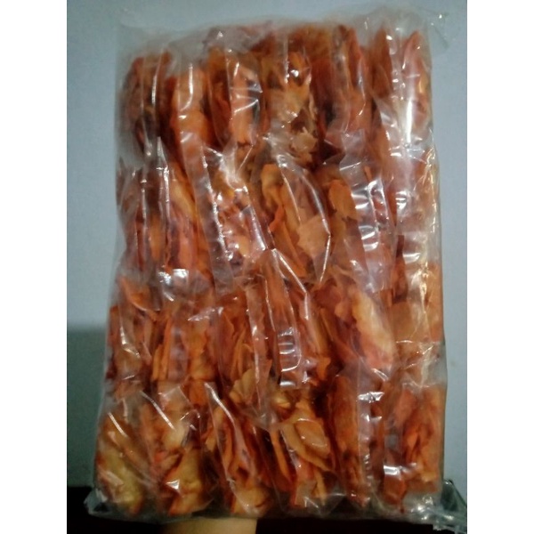 

Kemasan 1 pack Kripik singkong balado isi 25pcs