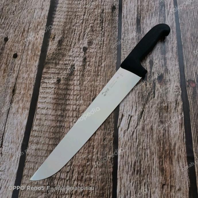 Pisau Sembelih Ivo Butcher knife Straight 30cm 32061.30 Black Portugal
