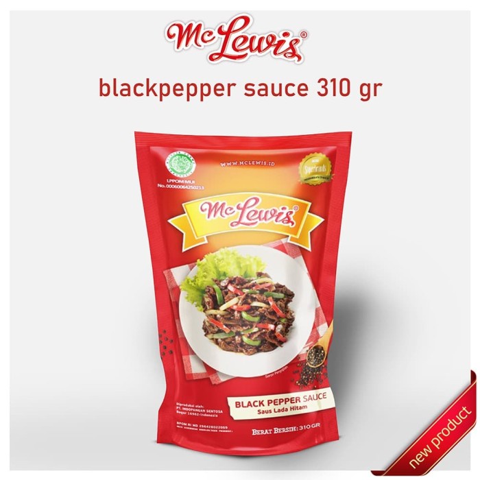 

SAUS-DRESSING- MC LEWIS BLACKPEPPER SAUCE - 310G -SAUS-DRESSING.