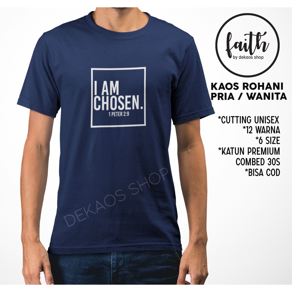 KAOS ROHANI PRIA WANITA / KAOS ROHANI KRISTEN / KAOS ROHANI / KAOS ROHANI KATOLIK / DEKAOS 870