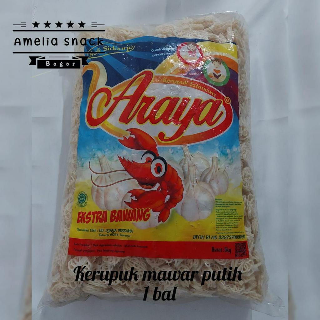 

Kerupuk Mentah Kerupk Mawar Araya 1kg Super