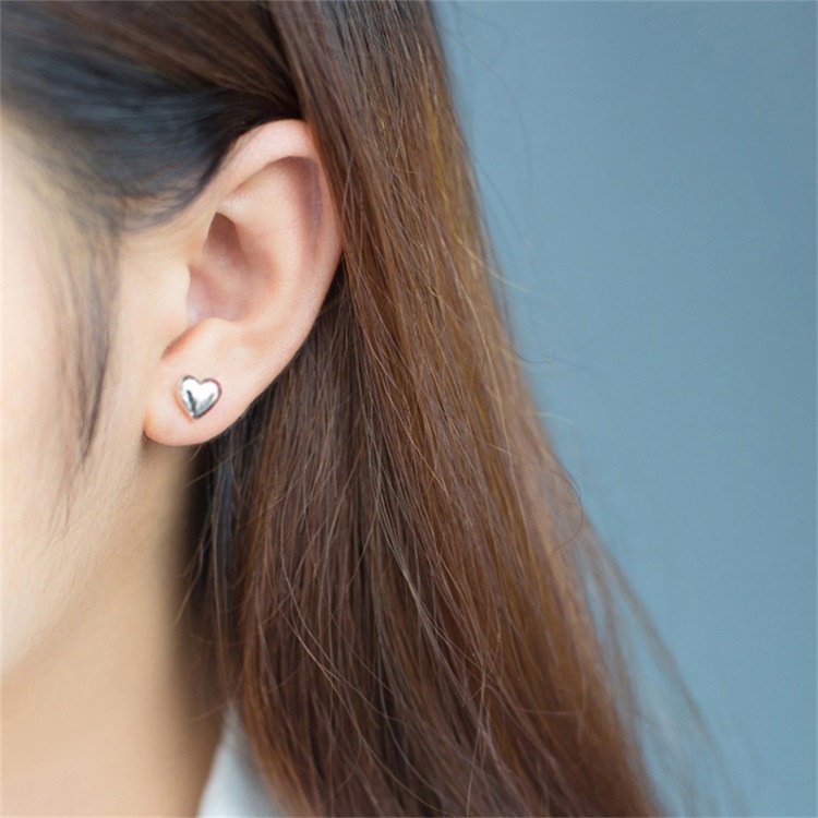 Anting AT234 Love Stainless 316L anti Karat Tahan karat ,Simpel minimalis Unik Lucu Keren Fashion Wanita Elegant / BS / DELUNA