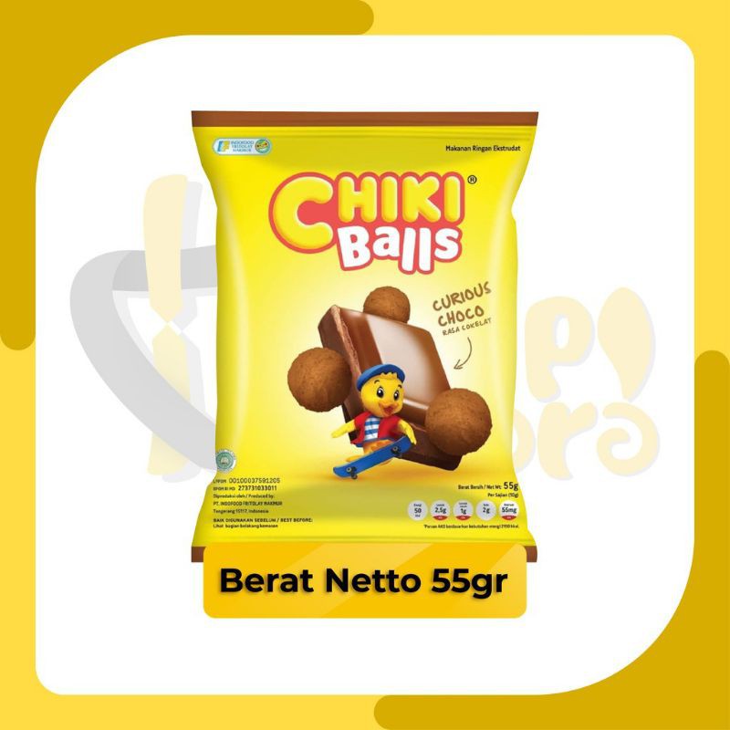 

Snack Camilan Chiki Balls Rasa Ayam, Keju, dan Coklat 55gr