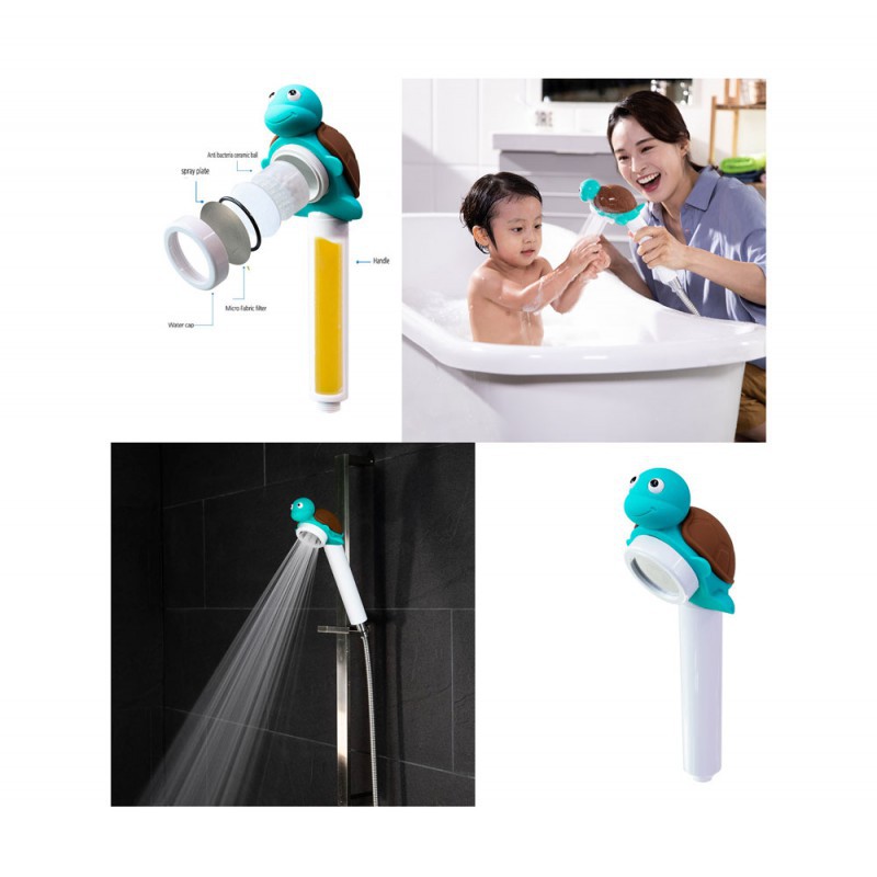 Aroma Sense Small Handheld Vitamin C Shower Head - Turtle