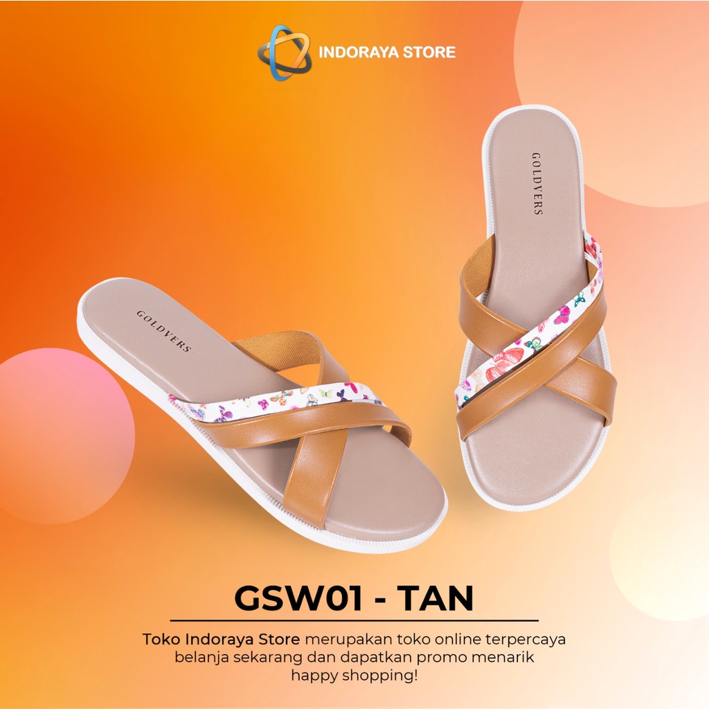 INDORAYA STORE – sandal teplek wanita – sandal original GOLDVERS – sandal selop wanita GSW-01