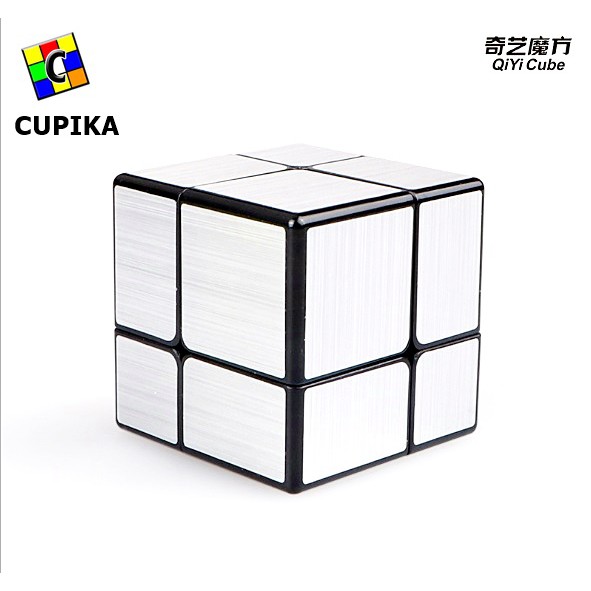 Rubik 2x2 Mirror Silver perak termurah