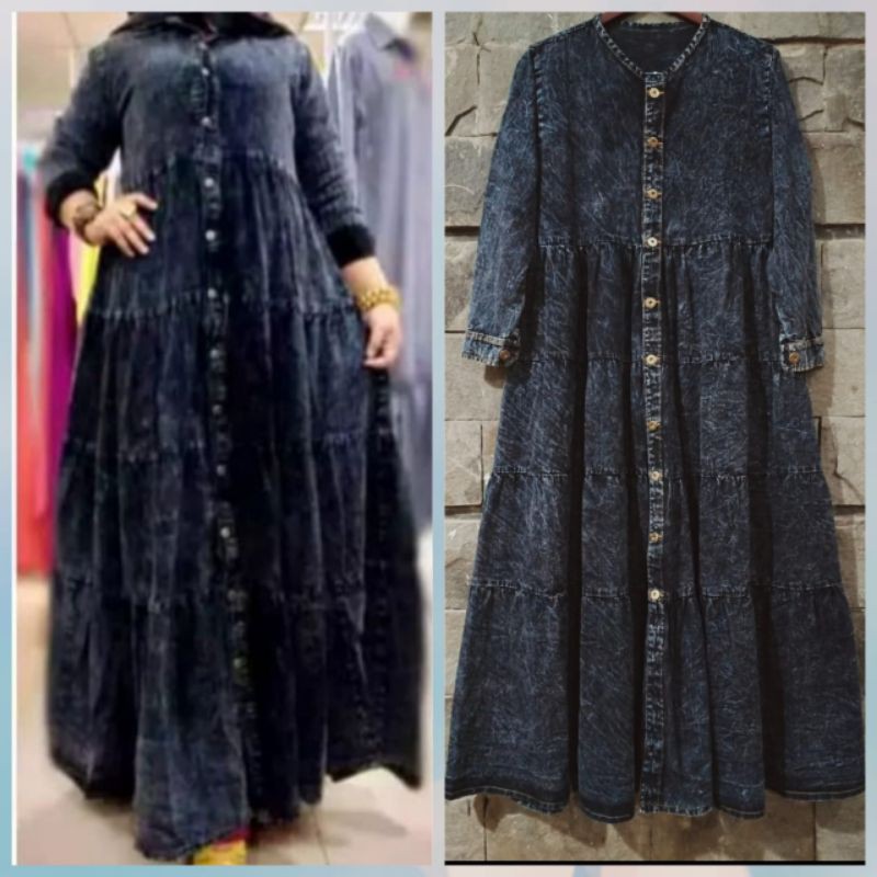 HC /GAMIS JEANS / GAMIS JEANS IMPORT/ GAMIS/ DRESS /BANGKOK / DRESS MURAH
