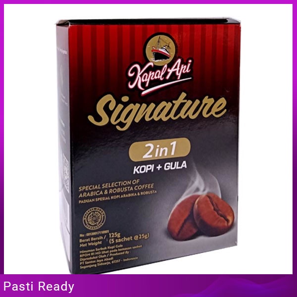 

Kapal Api Signature 2 In 1 Box 5Sx25 Gr Grosir Bisa COD