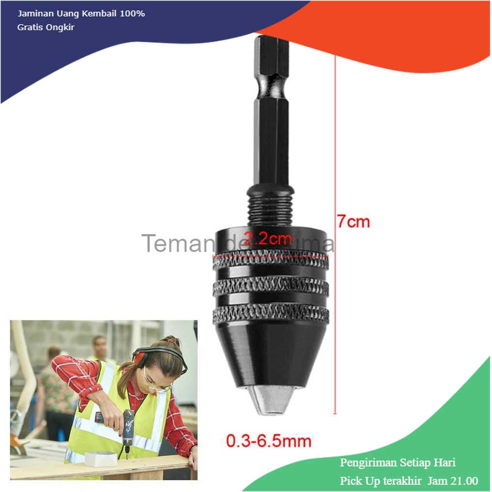 TD-DFA WREOW Penjepit Mata Bor Drill Chuck Bit Change 1/4 Hex Shank - WR091