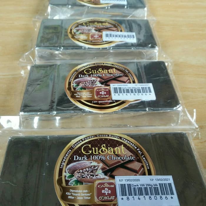 Dark Coklat 100% Tanpa Gula Coklat Diet Kampung Coklat