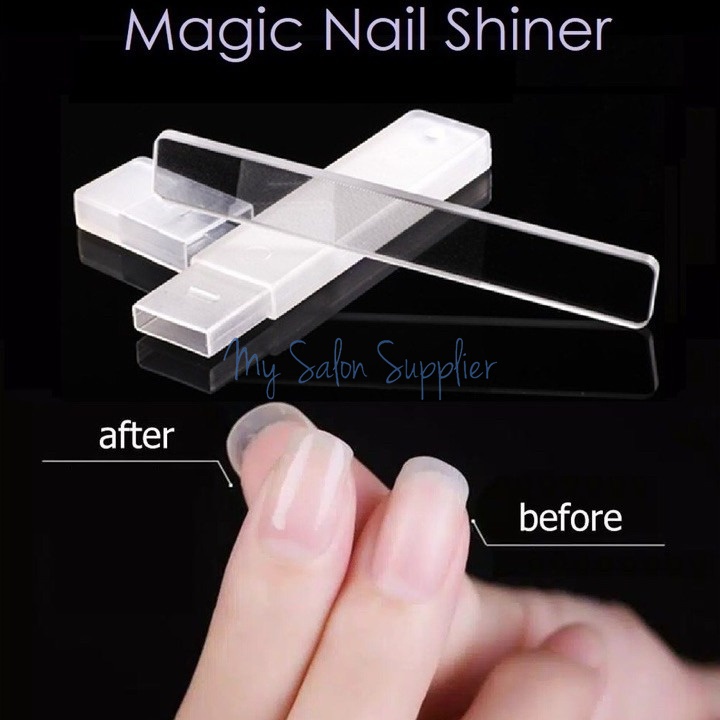 Pengkilap Kuku Kaca + Box / Kikir Kaca / Magic Nail Shiner