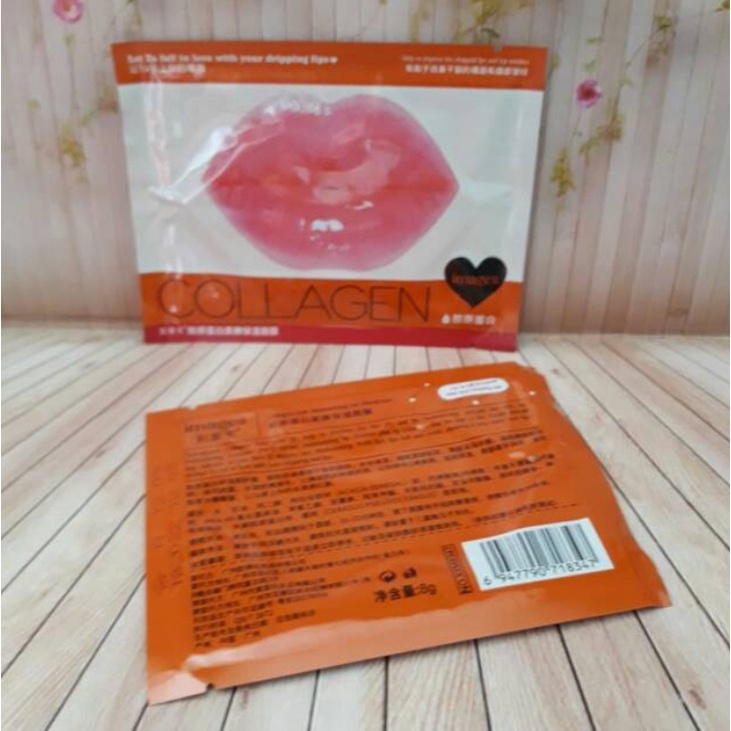 10 Pcs Masker Bibir Images Lip Mask Collagen Honey Supple &amp; Soft Collagen / Masker Bibir Korea Pelembab Bibir Merah Pink Alami Pelengkap Kosmetik Wanita Lipbalm, Lipgloss, Liptint, Lipstik Make Up TERLARIS