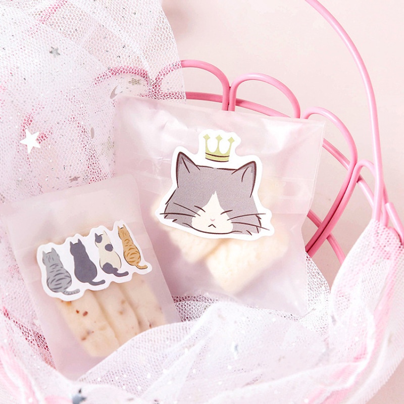 45pcs/set Candy Poetry Cat Diary Paper Sticker Creative Handbook DIY Decorative Sticker