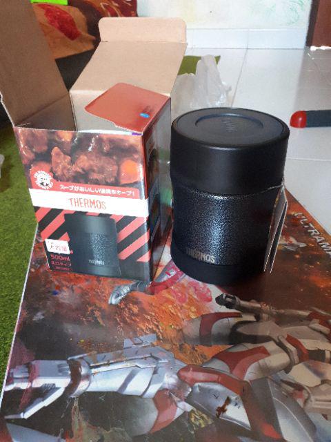 Thermos Food Jar Vacuum Insulated - H Black 500ml (jbm-500wk-htb)