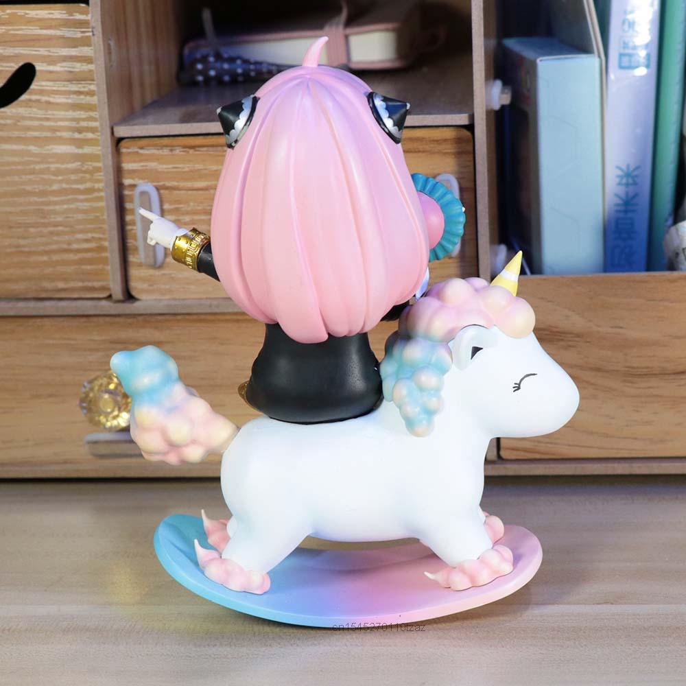 Spyx Mainan Boneka Keluarga Cockhorse Anya Forger Kepala Dapat Bergerak Bahan PVC