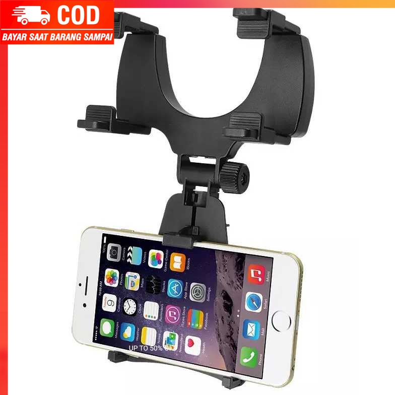 (100% BARANG ORI) Zensime Rear Mirror Smartphone Mount Car Holder - C-001