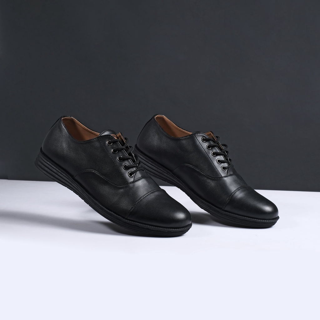 Oxford Mana - Sepatu Formal Pria Pantofel Kulit Tali Kantor Kerja Kuliah Oxford Pantopel Original