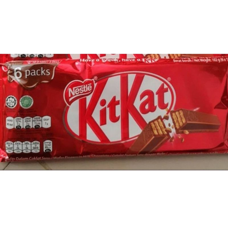 

coklat kitkat 6 packs