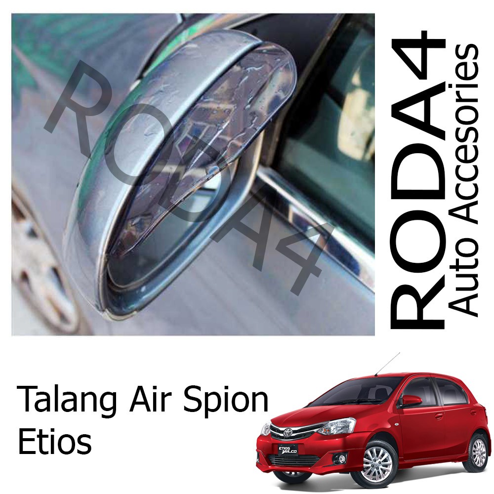 Talang Air / Mika Pelindung Spion Mobil dari Hujan (1 Set Isi 2) Etios