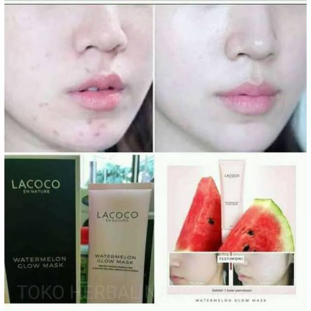 Watermelon Glow Mask/Masker Wajah Glowing/Agen Nasa Denpasar