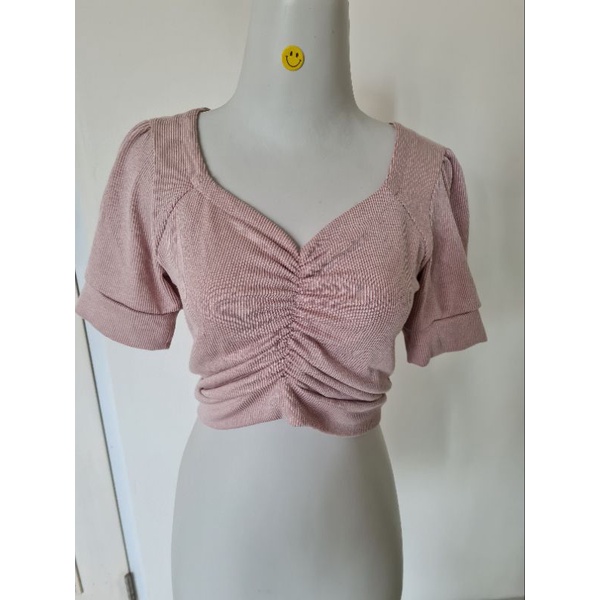 PRELOVED BAJU ATASAN WANITA KASUAL COVER SOFA OBRAL BAJU MURAH BEKAS FASHION WOMEN LOUNGE WEAR CROP