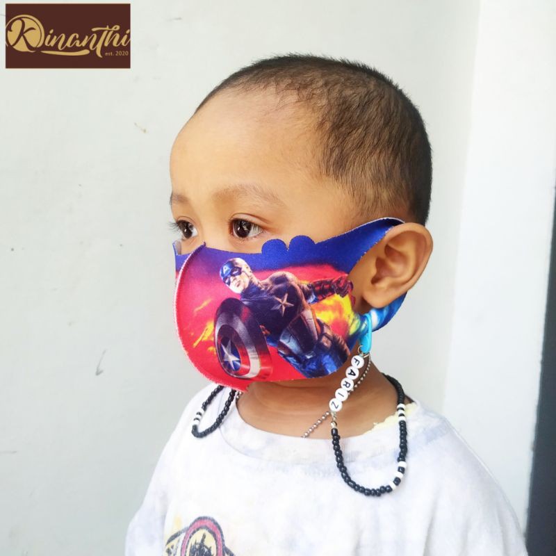 FARIZ STRAP MASKER NAMA ANAK COWO / STRAP MASKER ANAK LAKI-LAKI / KALUNG MASKER ANAK COWO
