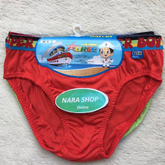 1pack Celana dalam anak cowok/celana dalam anak tk, sd/celana dalam agreekids