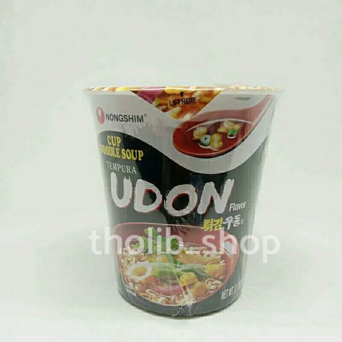 

nongshim cup noodle soup tempura udon flavor korea 62 gr