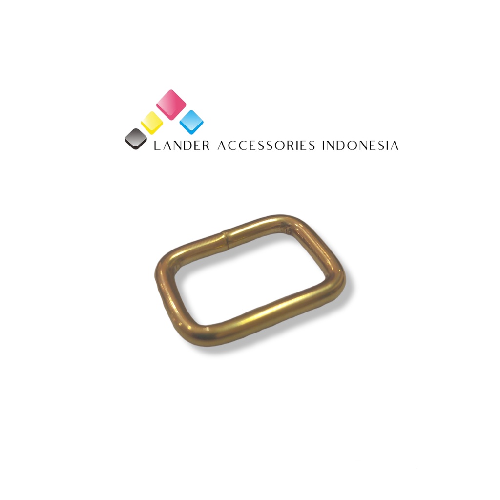 Lander Ring Brass Kotak Ring tas 2pcs - Aksesoris tas