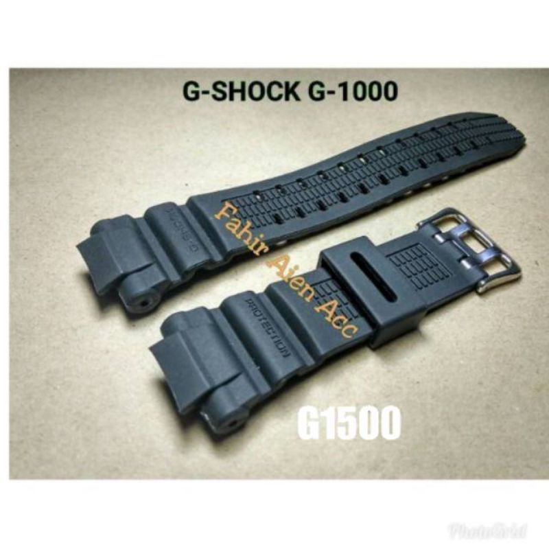 TALI JAM CASIO G-SHOCK G1200 G1500  G-1200 G-1500 RUBBER STRAP TALI JAM CASIO