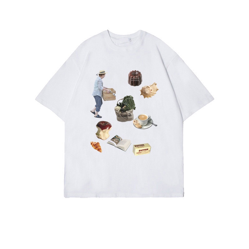 Kaos Atasan Wanita Lengan Pendek Oversize Printed T-shirt Baju Wanita Kekinian Korean Style/Kaos wanita t-shirt