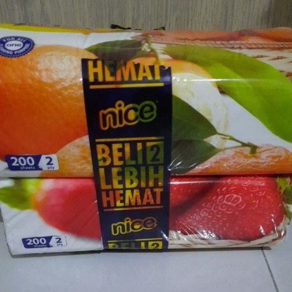Nice Facial Tissue 200sheets Tisu Wajah