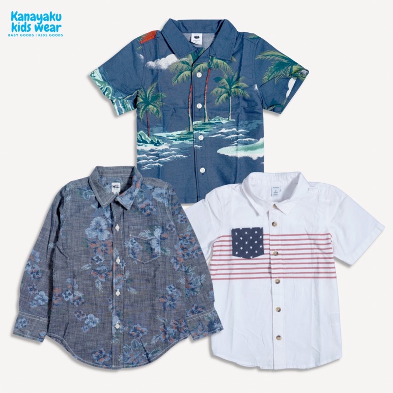 BAJU SHIRT OLD NAVY & GAP KEMEJA ANAK LAKI LAKI