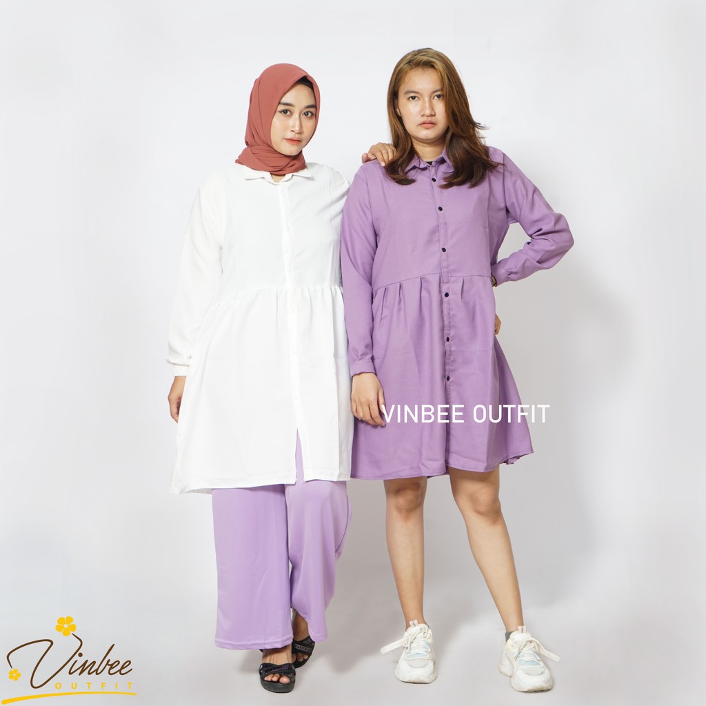 TUNIK DZUVIA KANCING HIDUP / NEDA TUNIK MUSLIM