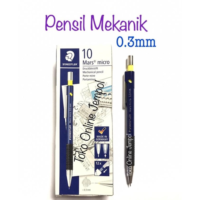 

0,3 mm Pensil Mekanik Staedtler Mars Micro Mechanical Pencil ATK1103ST