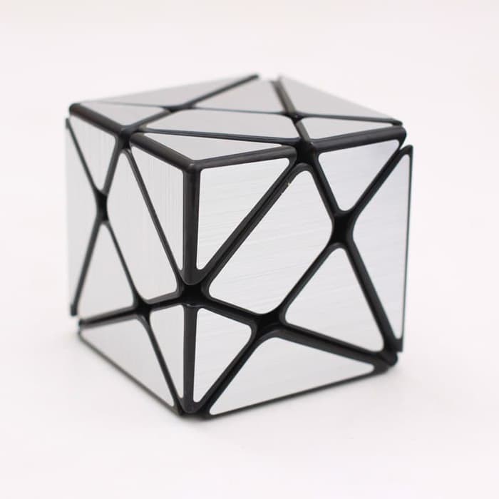Terlaris Rubik Axis - YJ Axis Cube Mirror Silver Murah