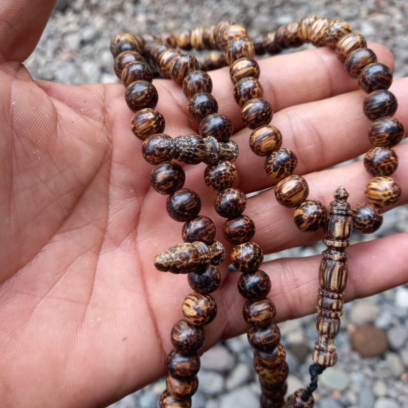 tasbih liwung hitam 8mm tasbih kayu liwung asli souvenir tasbih murah