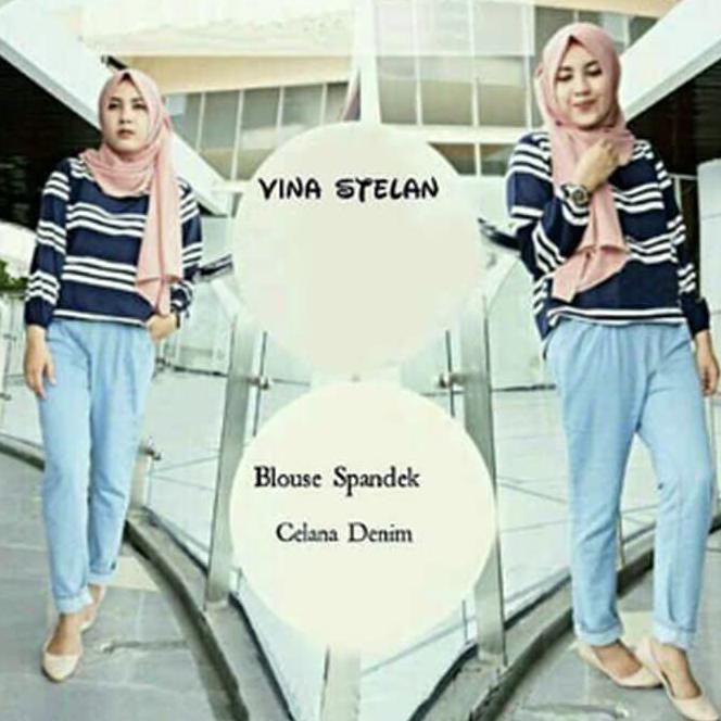 vina/setelan hijaber/pusat baju muslim tanah abang /Outwear Muslim